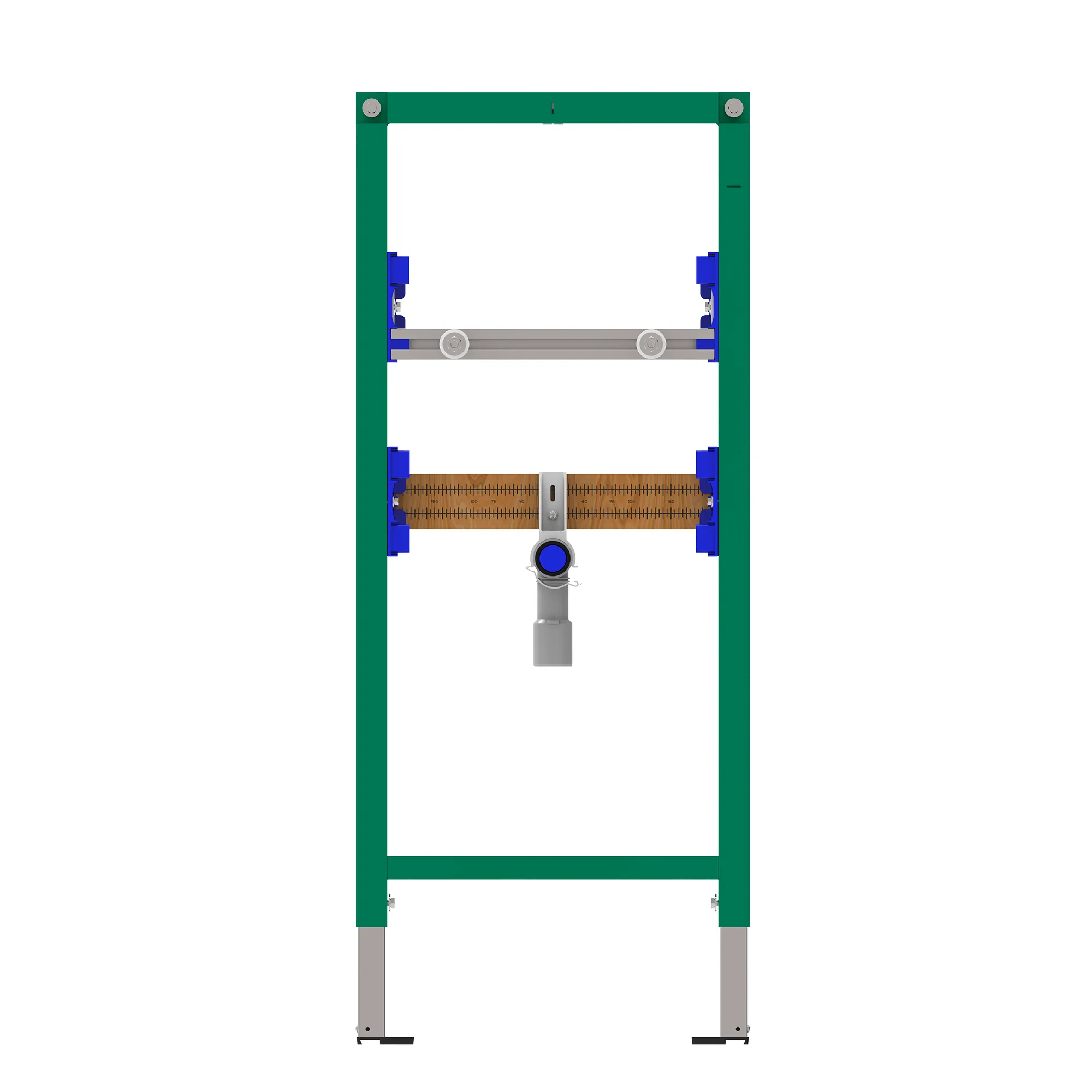 Installationselement INEOLINK für Waschtisch, selbstragender, pulverbeschichteter Stahlrahmen für Trocken- und Massivbau, für Vor- und Inwandinstallation, Füße selbsthemmend, höhenverstellbar und drehbar