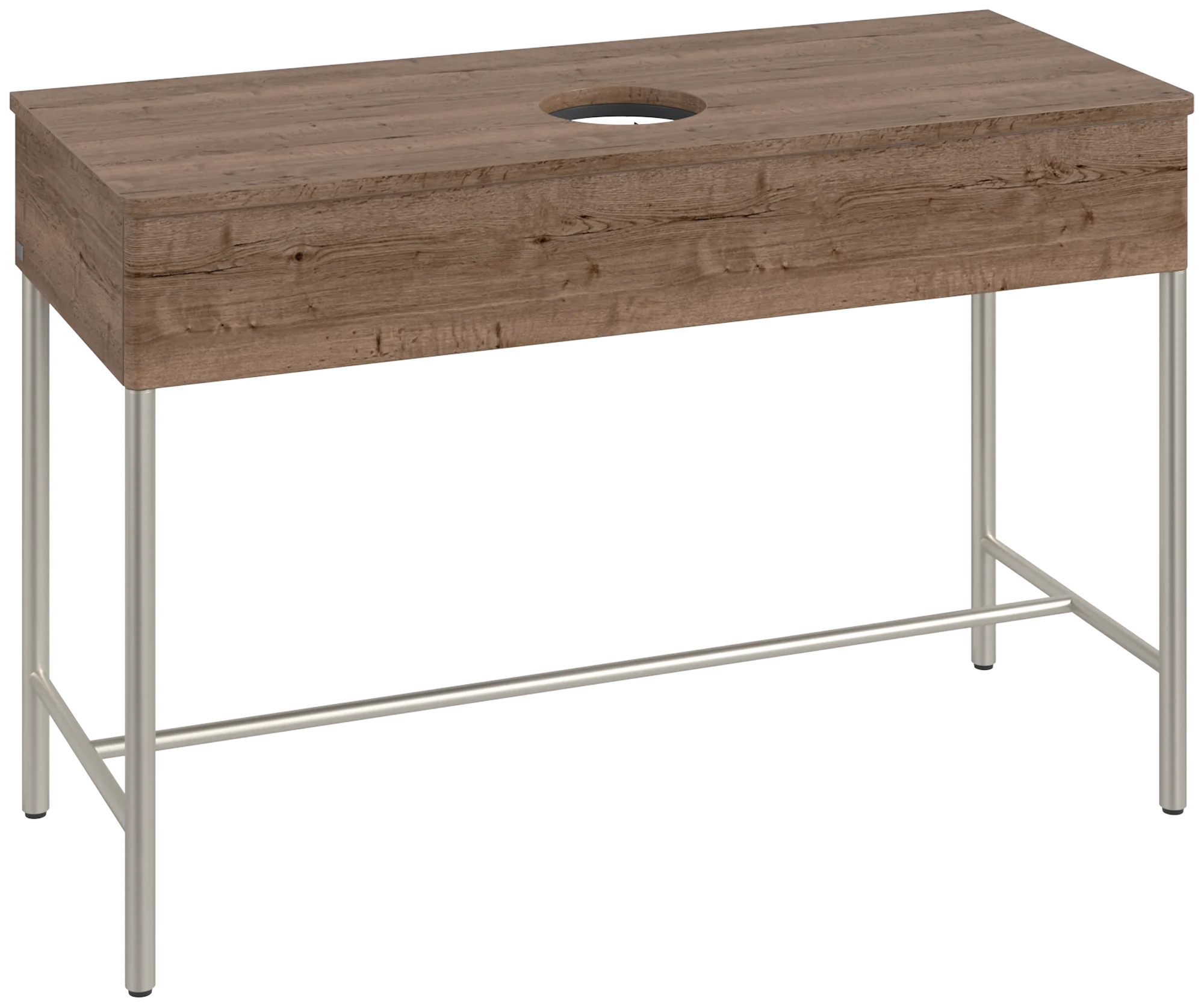 Villeroy & Boch Waschbeckenunterschrank Artis K62010, Eckig Tobacco Oak, 1.200 x 782 x 500 mm, mit Metallgestell und Push-to-open Funktion