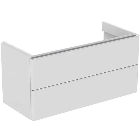 Ideal Standard Adapto Auszugsfront, oben, weiß lackiert, Hochglanz, für Waschtischunterschrank 1010 mm Höhe
