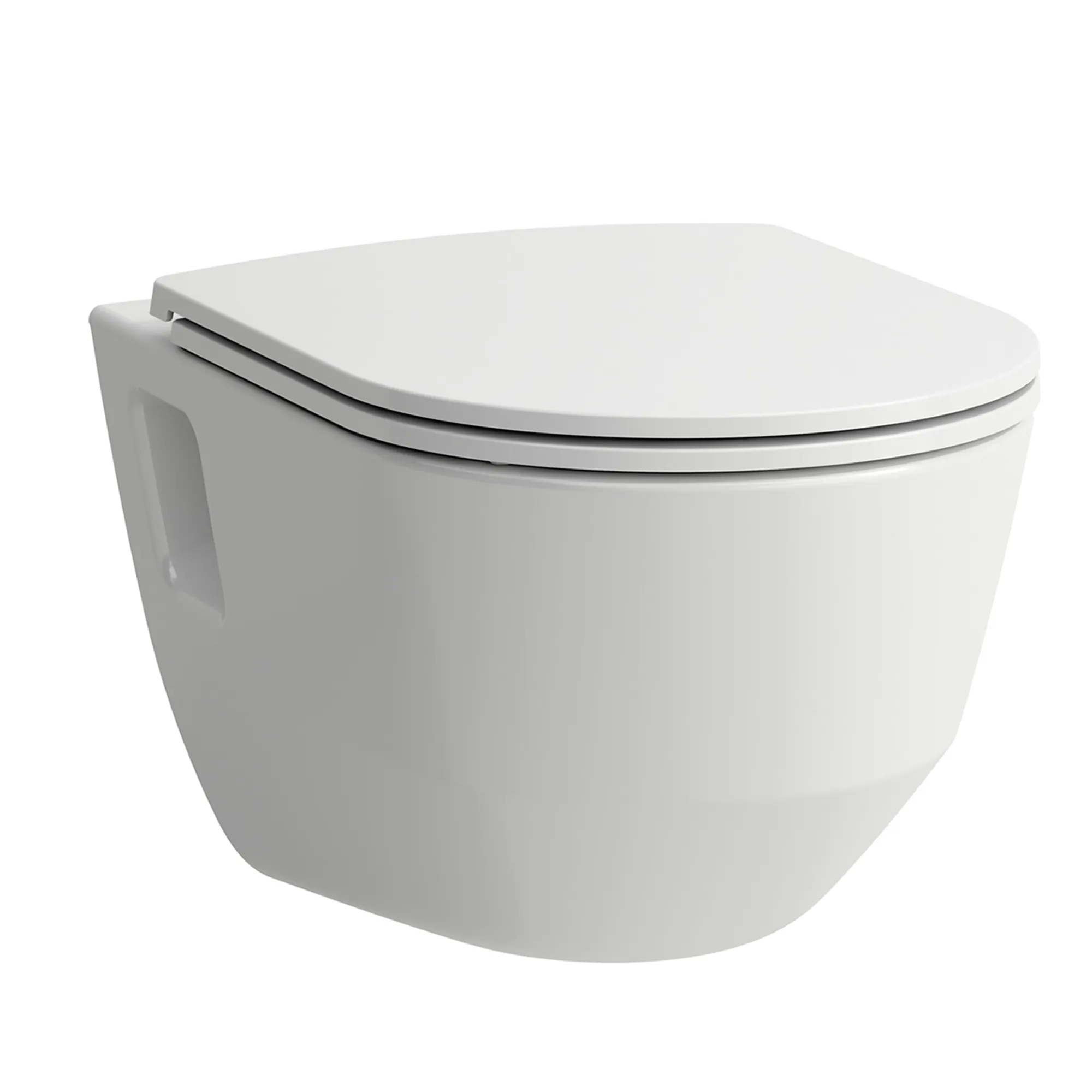 Tiefspül-WC wandhängend+Sitz PRO Pack 530x360x350 spülrandlos weiß