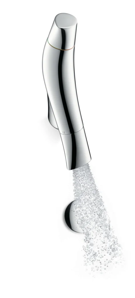 Hansgrohe AXOR Starck Organic 2-Griff Waschtischmischer Chrom, ComfortZone 80, Ausladung 116 mm, Auslaufhöhe 83 mm, Zylindergriff, Brausestrahl, max. Durchfluss 3,5 l/min