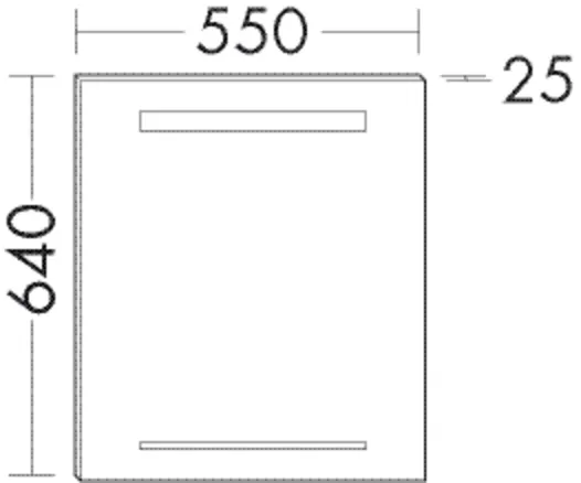 burgbad Spiegel „Iveo“ 550 × 640 mm burgbad Spiegel „Iveo“ 550 × 640 mm
