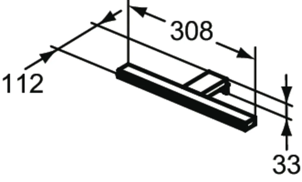 LED-Leuchte Mirror&Light, 8W, 308x112x33mm
