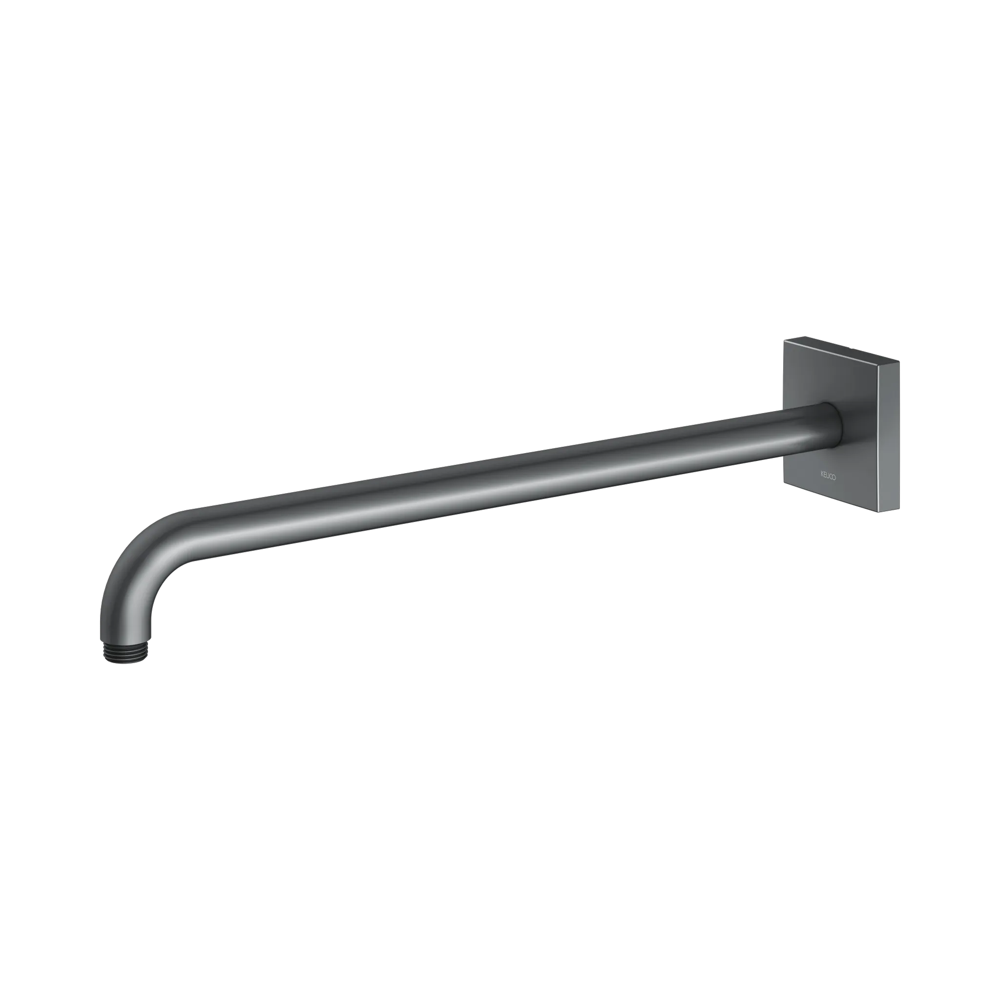 KEUCO Brausearm Wandmontage eckig Ausladung 450 mm Schwarzchrom gebürstet KEUCO Brausearm Wandmontage eckig Ausladung 450 mm Schwarzchrom gebürstet