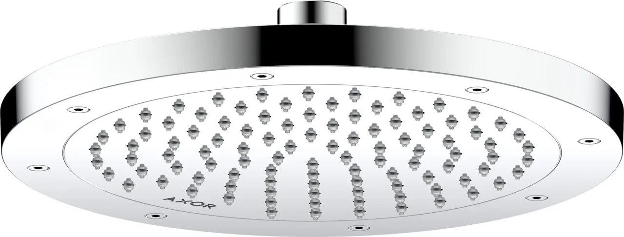 Hansgrohe AXOR ShowerSolutions Kopfbrause 245 1jet EcoSmart Chrom, 245 mm, verstellbarer Winkel, abnehmbar zur Reinigung, G 1/2 Anschluss