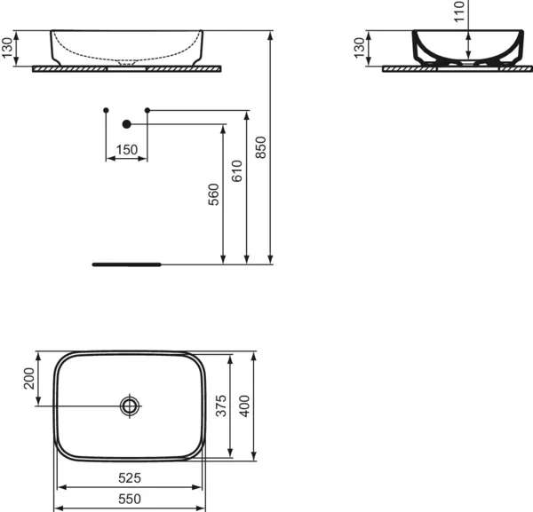 Ideal Standard Waschbecken „i.lifeB“ Ideal Standard Waschbecken „i.lifeB“