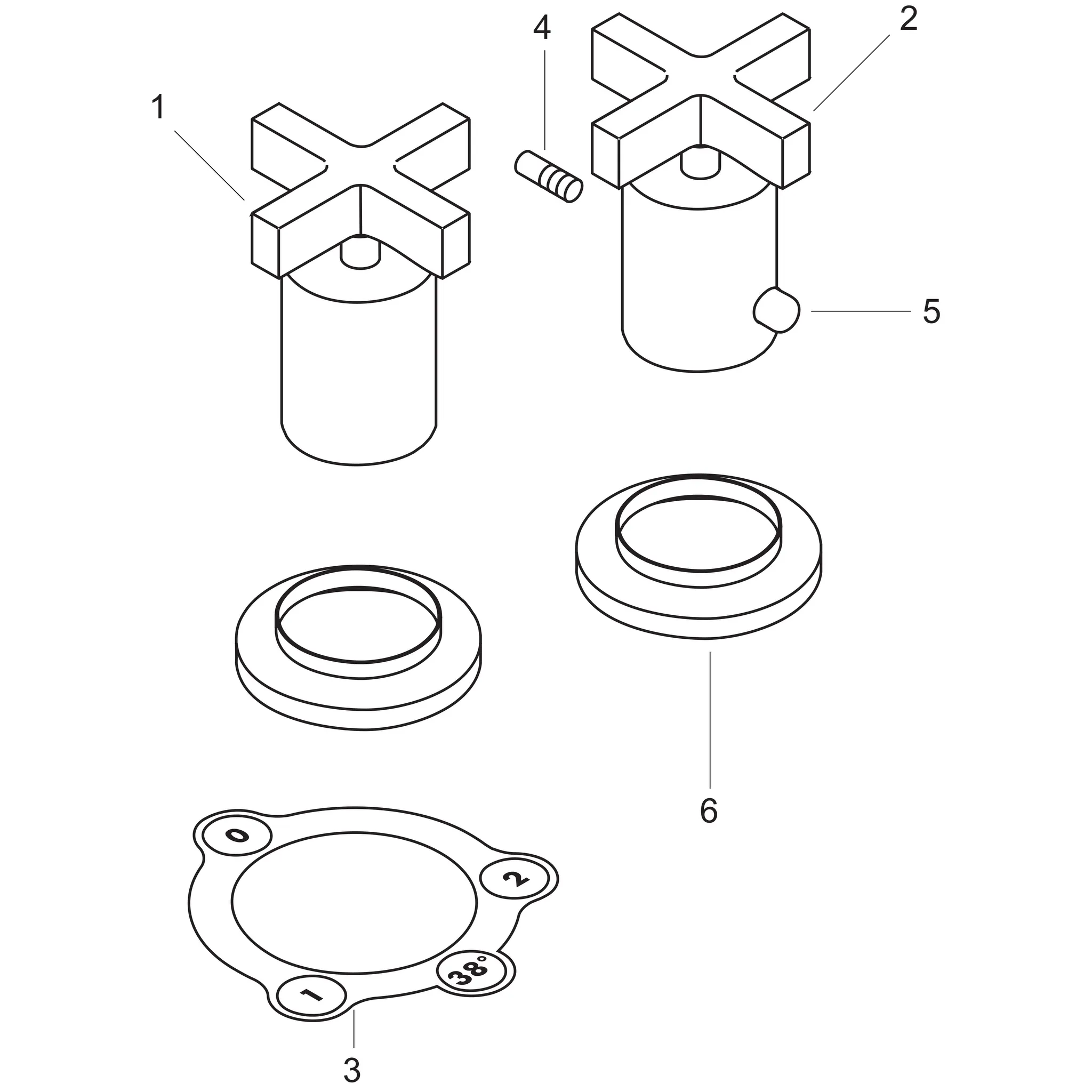 2-L.Thermostatmischer Axor Citterio F-Set chrom m.Kreuzgr.Wannenrandmontage 2-L.Thermostatmischer Axor Citterio F-Set chrom m.Kreuzgr.Wannenrandmontage