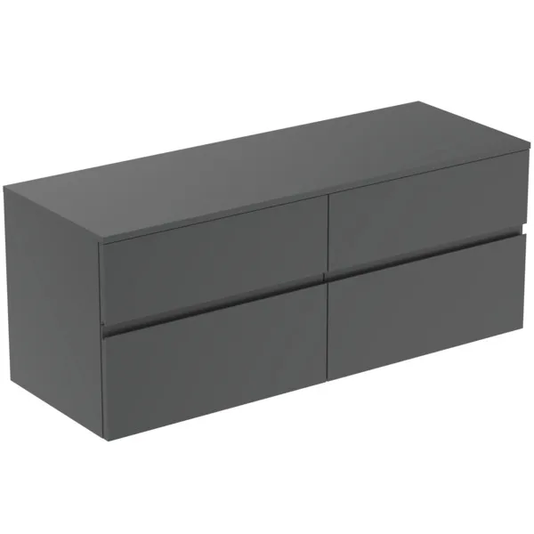 Ideal Standard Waschtischunterschrank Finesse anthrazit matt, 1402x505x558mm, 4 Auszüge Ideal Standard Waschtischunterschrank Finesse anthrazit matt, 1402x505x558mm, 4 Auszüge