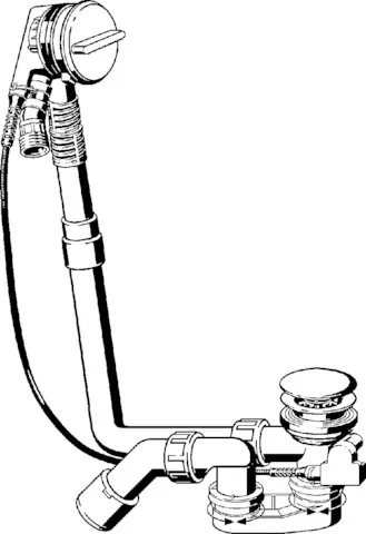 Viega Ab- und Überlaufgarnitur mit Zulauffunktion Modell 6161.51 „Multiplex Trio“ 6161.51 in 560 mm × DN40 / 50 verchromt 19,7 cm Viega Ab- und Überlaufgarnitur mit Zulauffunktion Modell 6161.51 „Multiplex Trio“ 6161.51 in 560 mm × DN40 / 50 verchromt 19,7 cm