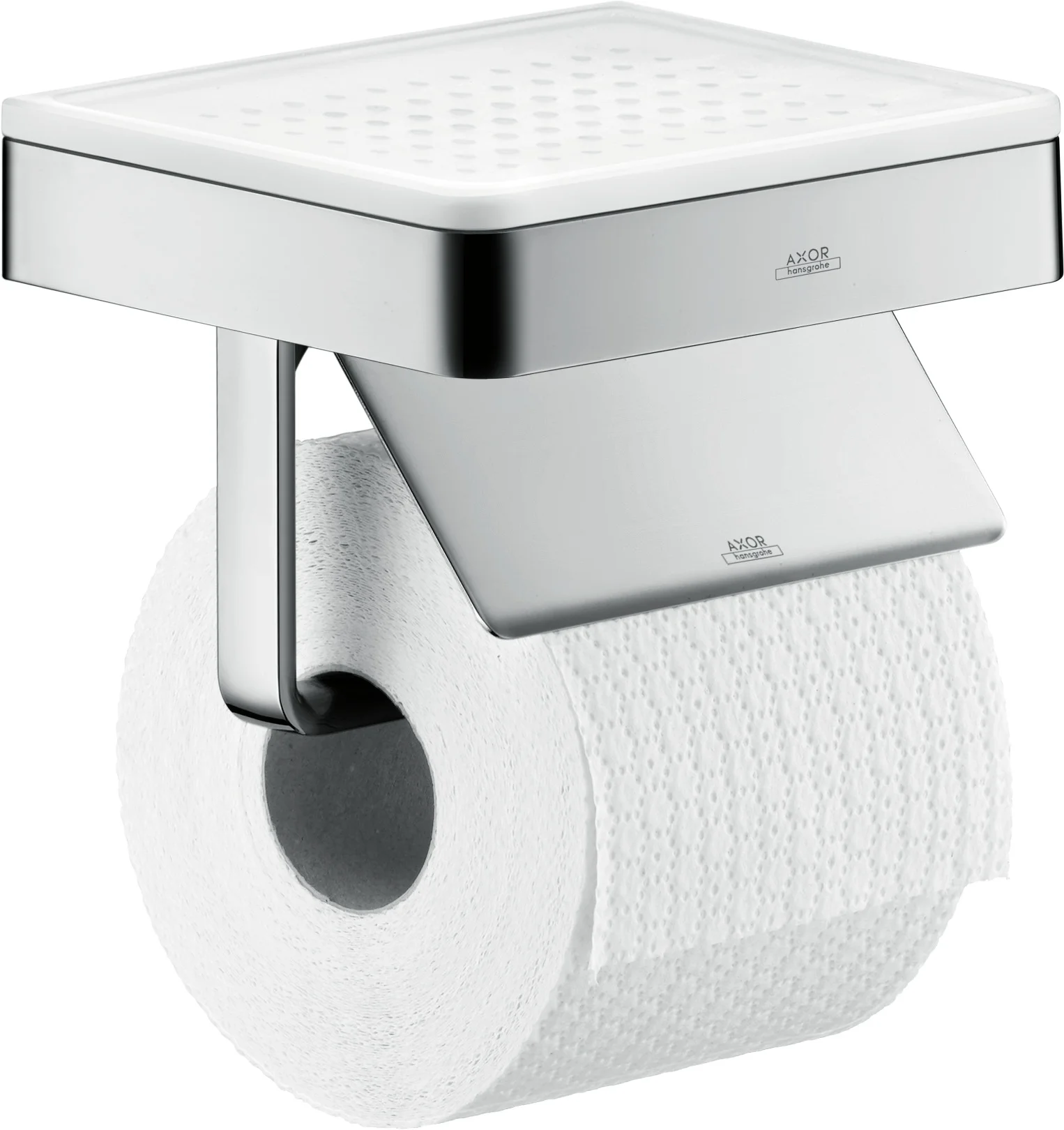 Hansgrohe AXOR Universal Softsquare Haltegriff, Chrom, Länge 374 mm, Bohrabstand 280 mm