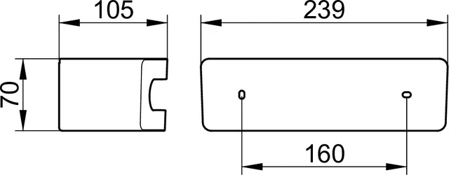 Elegance 11658010001 Duschkorb Kunststoff-Einsatz anthrazit verchromt