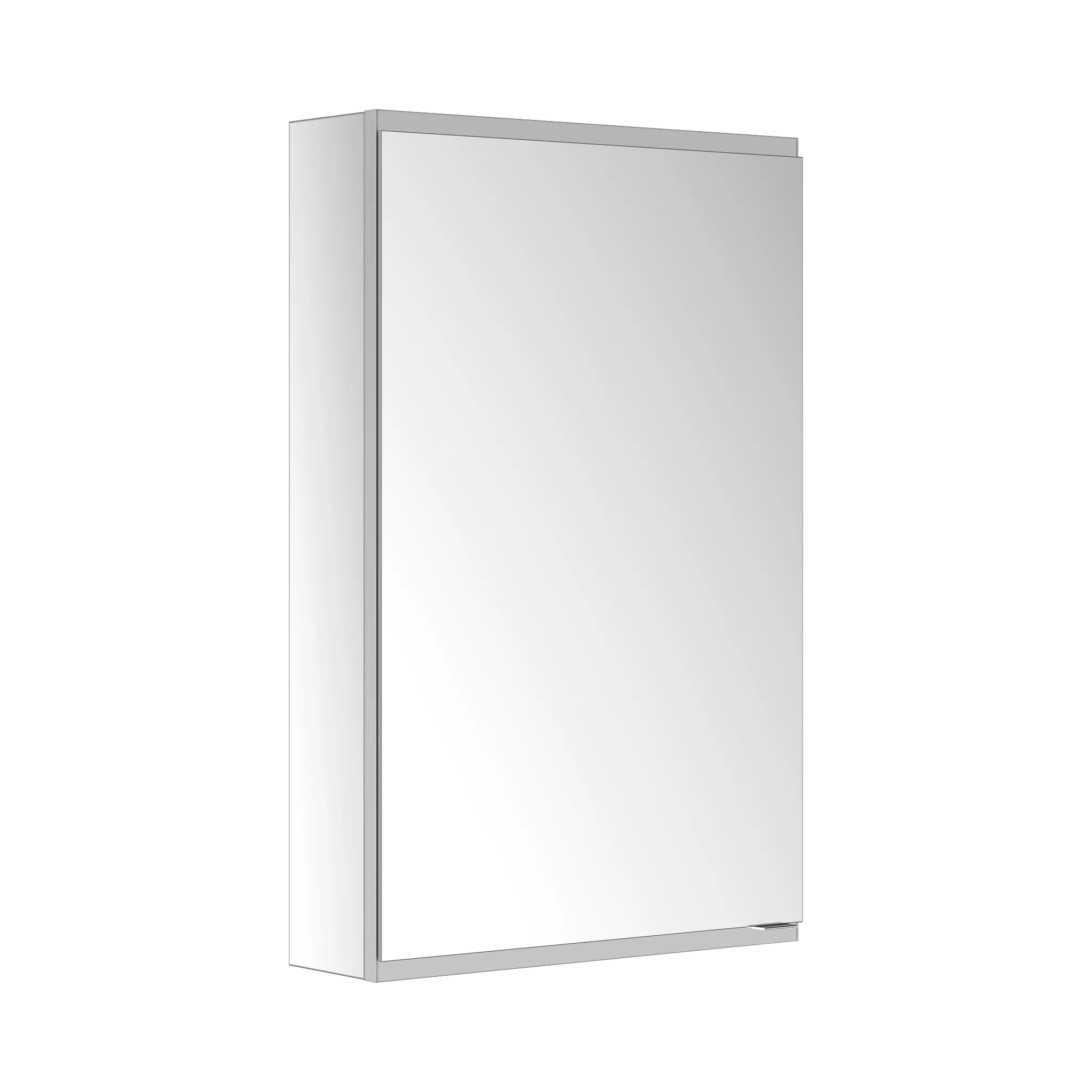 KEUCO Wandvorbau Seitenschrank 1-türig „Royal Modular 2.0“ in Silber (eloxiert), Anschlag links, links, Aufputz, Anschlag links, ohne Beleuchtung 600 × 900 × 160 mm