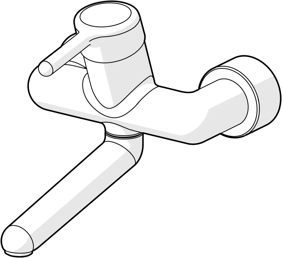 HansaMEDIPRO Einhebelmischer Waschtischbatterie HansaMEDIPRO 0255 Ausladung 246 mm DN15 Chrom HansaMEDIPRO Einhebelmischer Waschtischbatterie HansaMEDIPRO 0255 Ausladung 246 mm DN15 Chrom