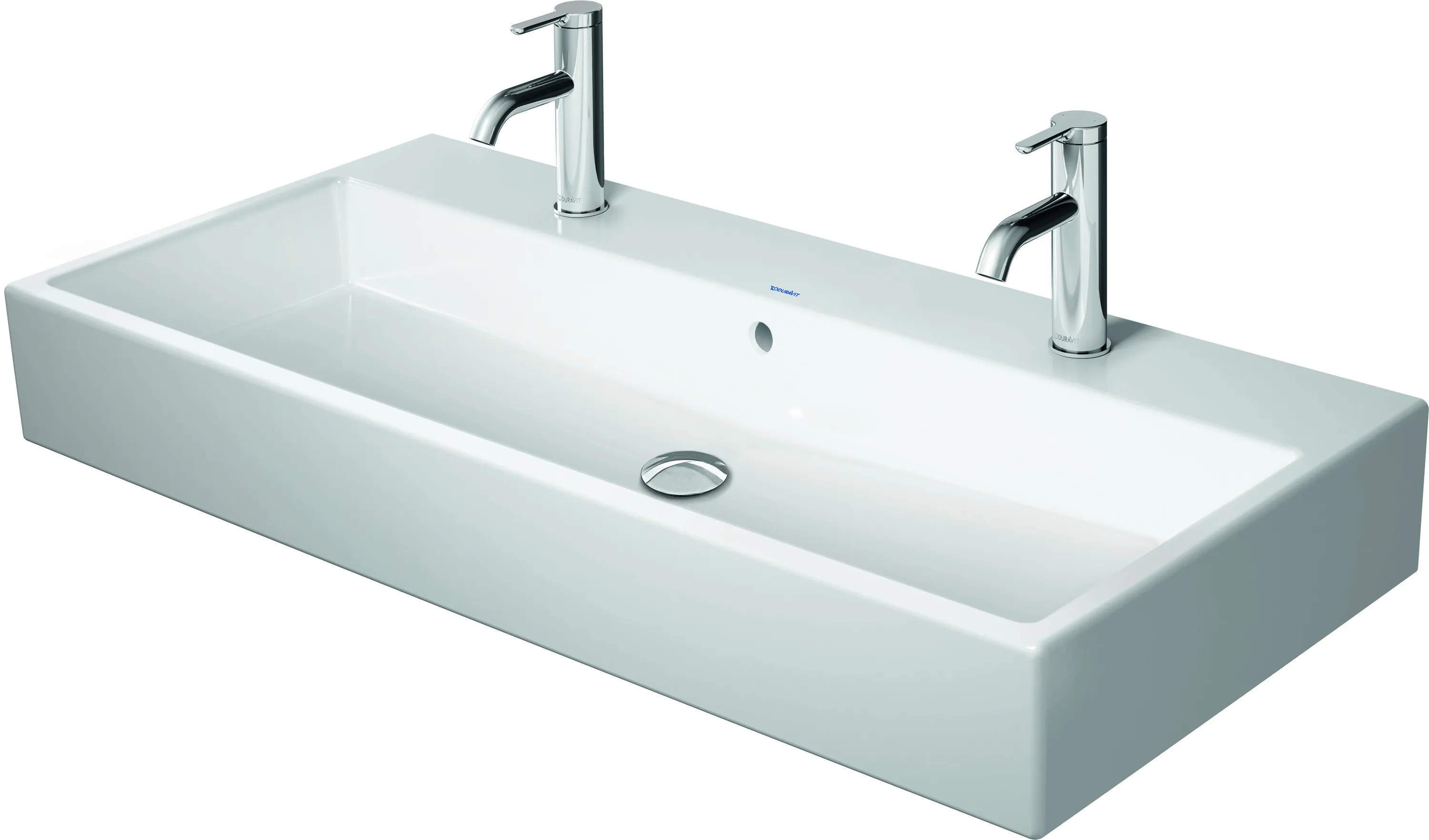 Duravit Waschtisch Vero Air 1000 mm, weiß Hochglanz, 2 Waschplätze, 1 Becken Duravit Waschtisch Vero Air 1000 mm, weiß Hochglanz, 2 Waschplätze, 1 Becken