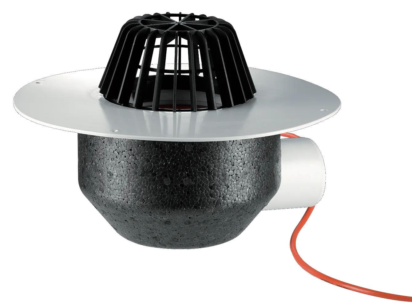 Dachablauf 64 H PVC, beheizt, DN 70