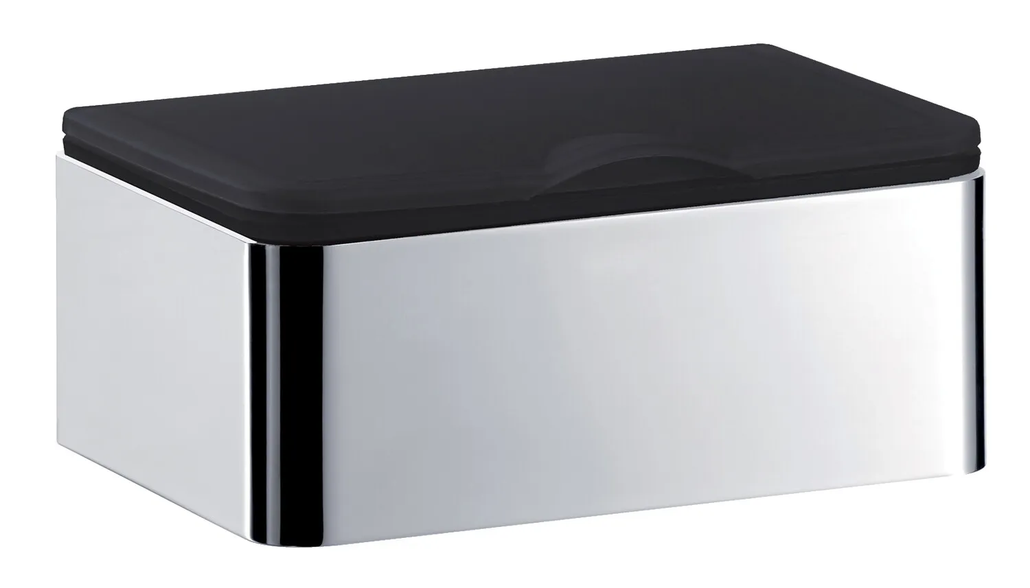 emco Feuchtpapierhalter „system 2“ 15,7 × 13,1 × 6,2 cm in chrom, Befestigung verdeckt emco Feuchtpapierhalter „system 2“ 15,7 × 13,1 × 6,2 cm in chrom, Befestigung verdeckt