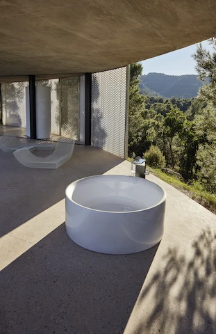 Bette rund Badewanne „BettePond Silhouette“ in Stone Bette rund Badewanne „BettePond Silhouette“ in Stone