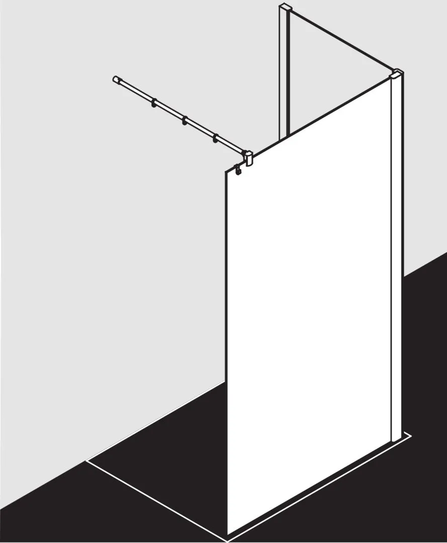 Kermi Duschdesign Walk-In-Duschkabine WALK-IN Wall „PASA XP“ Glas Klar, Profile Silber Mattglanz, BV: 720 - 750 mm WE: 730 - 760 mm H: 1850 mm Kermi Duschdesign Walk-In-Duschkabine WALK-IN Wall „PASA XP“ Glas Klar, Profile Silber Mattglanz, BV: 720 - 750 mm WE: 730 - 760 mm H: 1850 mm