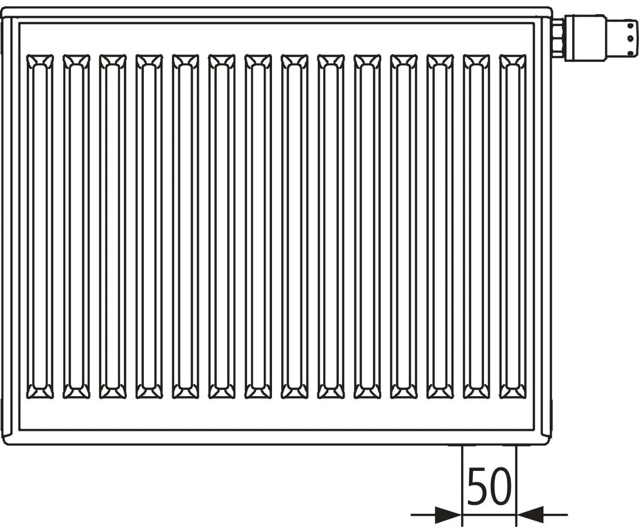 Flachheizkörper therm-x2 Profil-V Hygiene Typ 30, HxLxT: 600x400x155 mm, Farbe: Weiß RAL 9016 seidenglanz, Ventilposition: links, 10 bar, Abdeckung: ohne, Wärmeleistung 75/65-20: 572 Watt, Bohrkonsole Flachheizkörper therm-x2 Profil-V Hygiene Typ 30, HxLxT: 600x400x155 mm, Farbe: Weiß RAL 9016 seidenglanz, Ventilposition: links, 10 bar, Abdeckung: ohne, Wärmeleistung 75/65-20: 572 Watt, Bohrkonsole