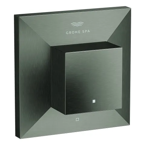 Unterputz-Ventil Oberbau Allure Brilliant 29398, für 35 028 oder 29 032, chrom Farbe: hard graphite (gebürstet) Unterputz-Ventil Oberbau Allure Brilliant 29398, für 35 028 oder 29 032, chrom Farbe: hard graphite (gebürstet)