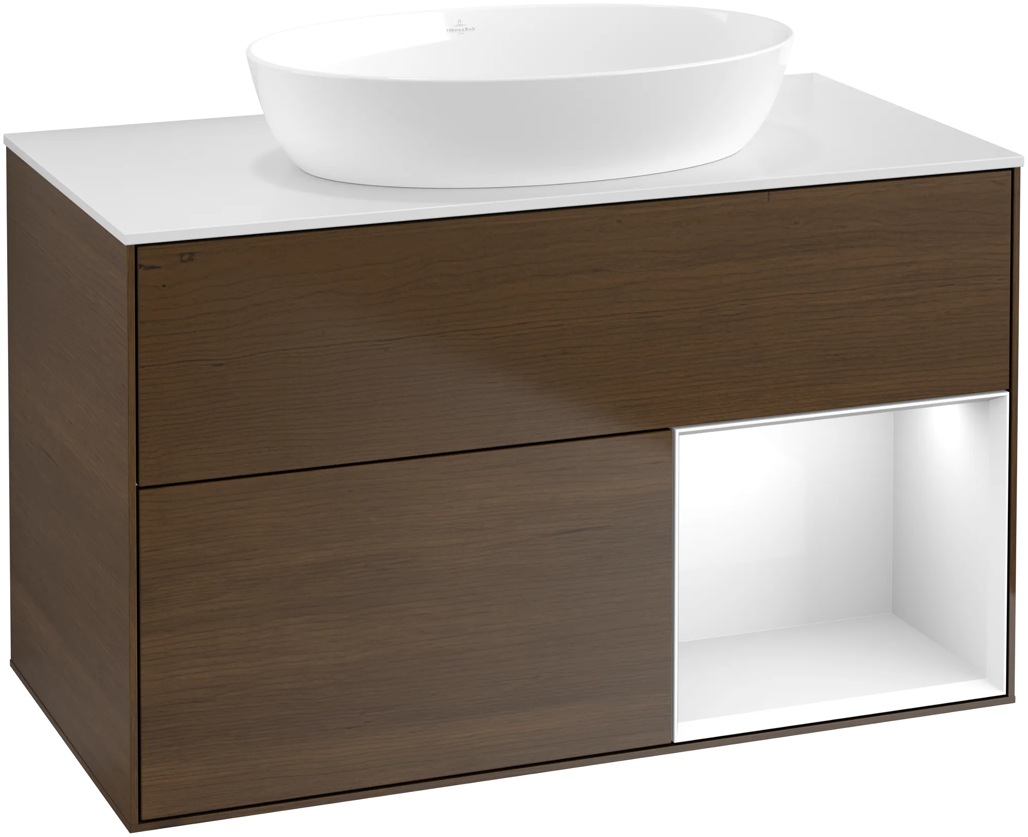 Villeroy & Boch Finion Waschbeckenunterschrank GA2 1000x603x501mm mit Beleuchtung