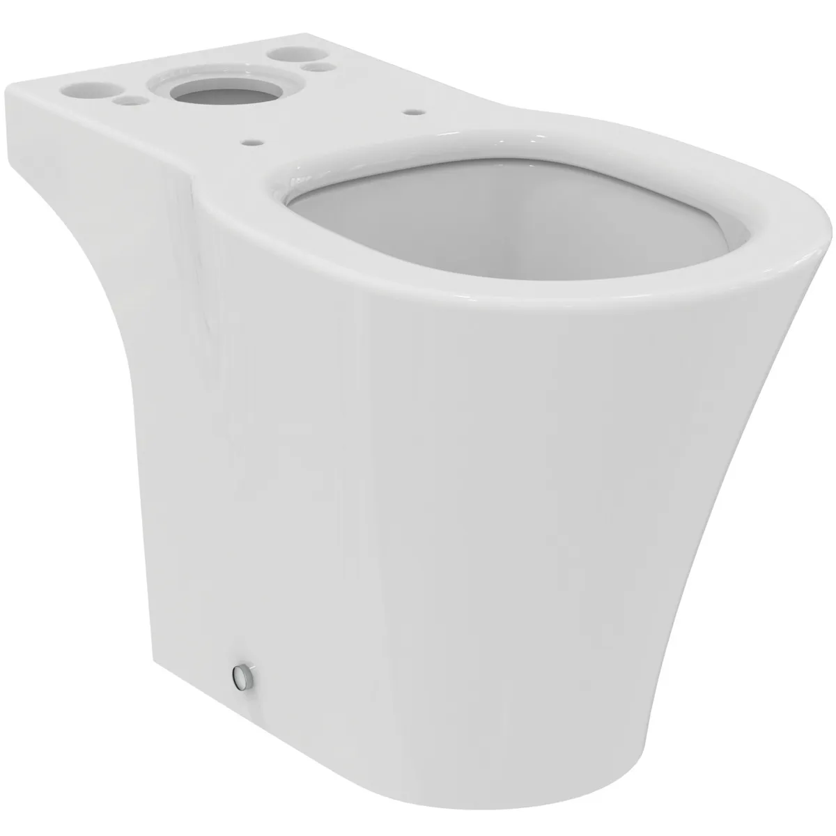 Stand-Tiefspül-WC-Kombi ConnectAIR, AquaBlade, Abgang außen waagrerecht, 365x400x400mm, Weiß Stand-Tiefspül-WC-Kombi ConnectAIR, AquaBlade, Abgang außen waagrerecht, 365x400x400mm, Weiß
