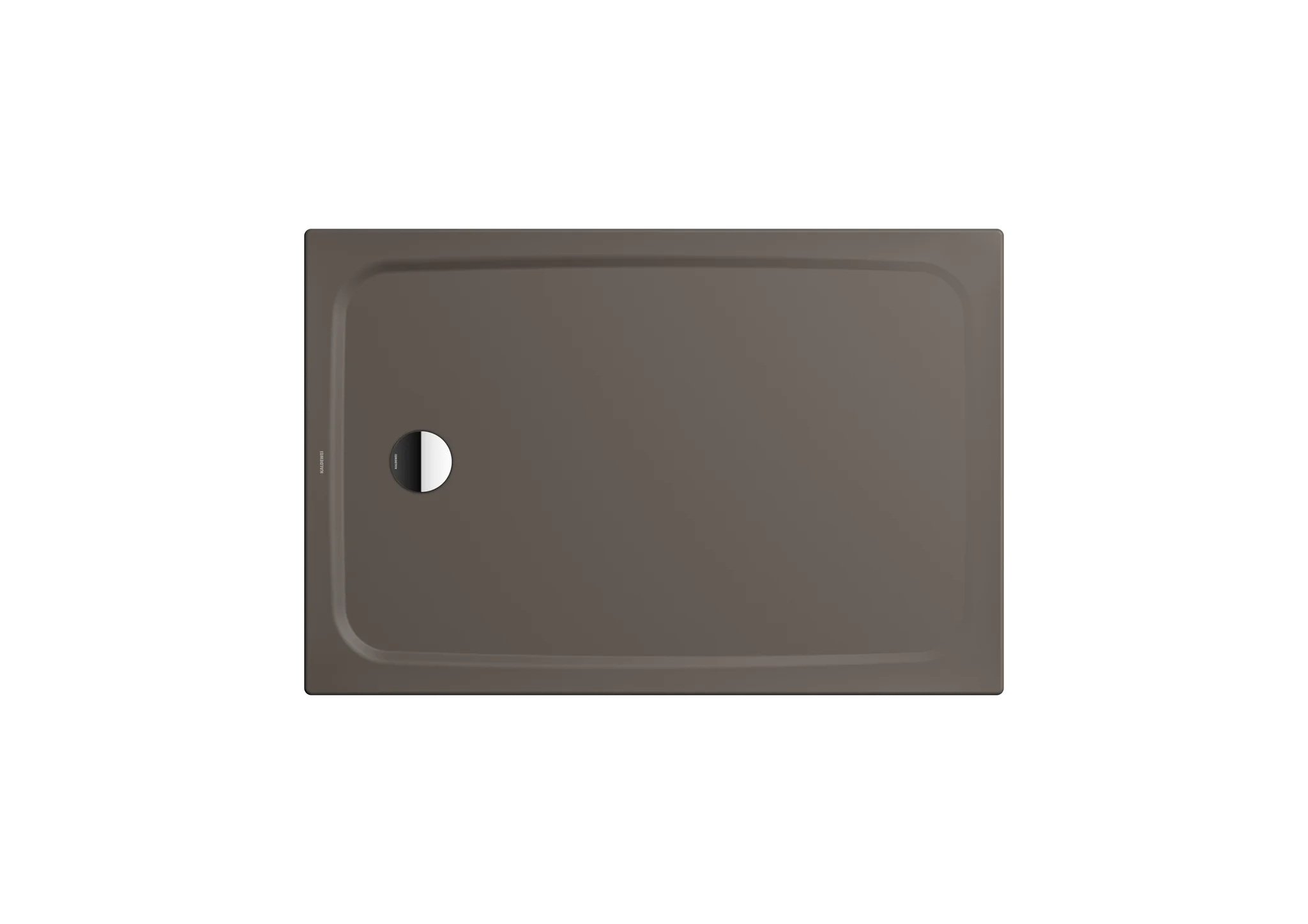 Kaldewei CAYONOPLAN Duschfläche mit extraflachem Wannenträger, 750 x 1600 mm, warm grey 80, Perl-Effekt