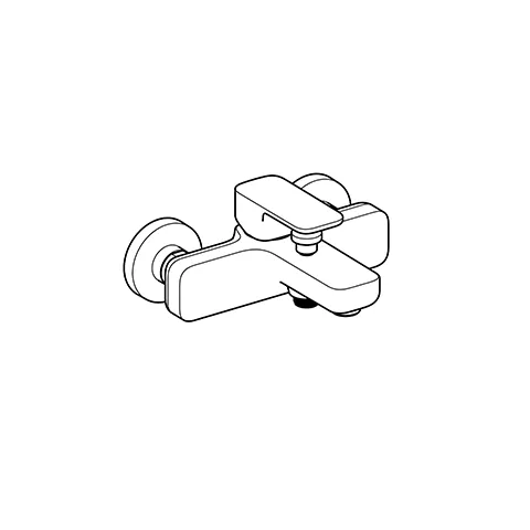 Kludi RENON Wannenfüll- und Brause-Einhandmischer chrom