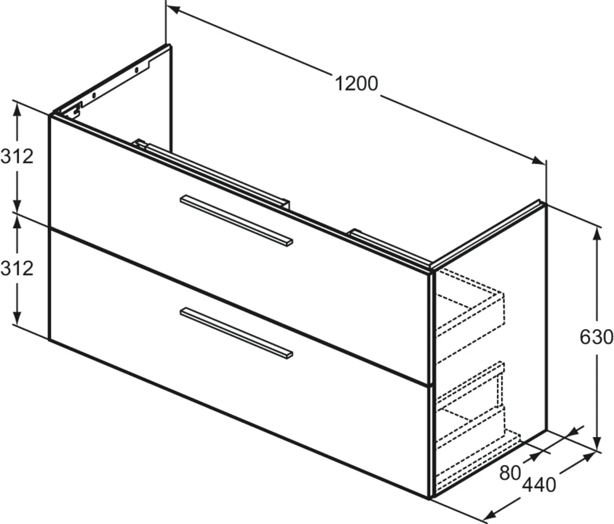 Möbelpaket i.life A mit Waschtisch 120cm und Unterschrank mit chrom Griff Weiß matt Möbelpaket i.life A mit Waschtisch 120cm und Unterschrank mit chrom Griff Weiß matt