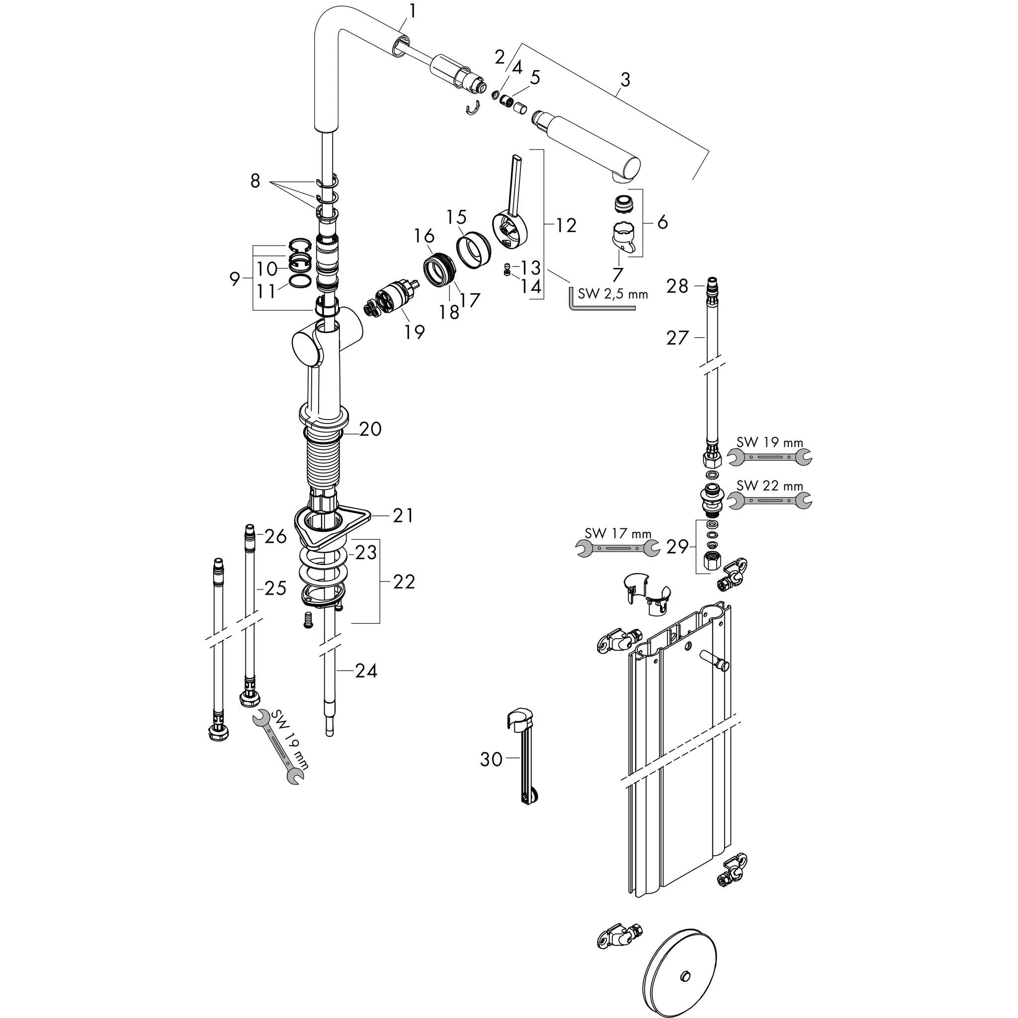 Spültischmischer 270 Talis M54 Ausziehauslauf 1jet sBox chrom Spültischmischer 270 Talis M54 Ausziehauslauf 1jet sBox chrom