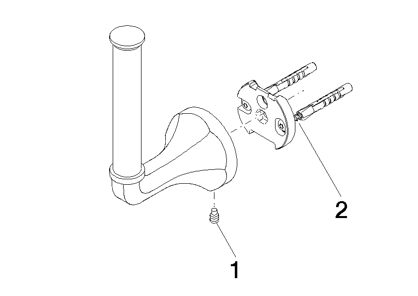 Reserve-Papierrollenhalter MADISON Chrom 83590361