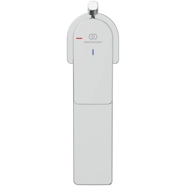 Waschtischarmatur Edge, Slim, mit Ablaufgarnitur, 5l/min, BlueStart, Chrom
