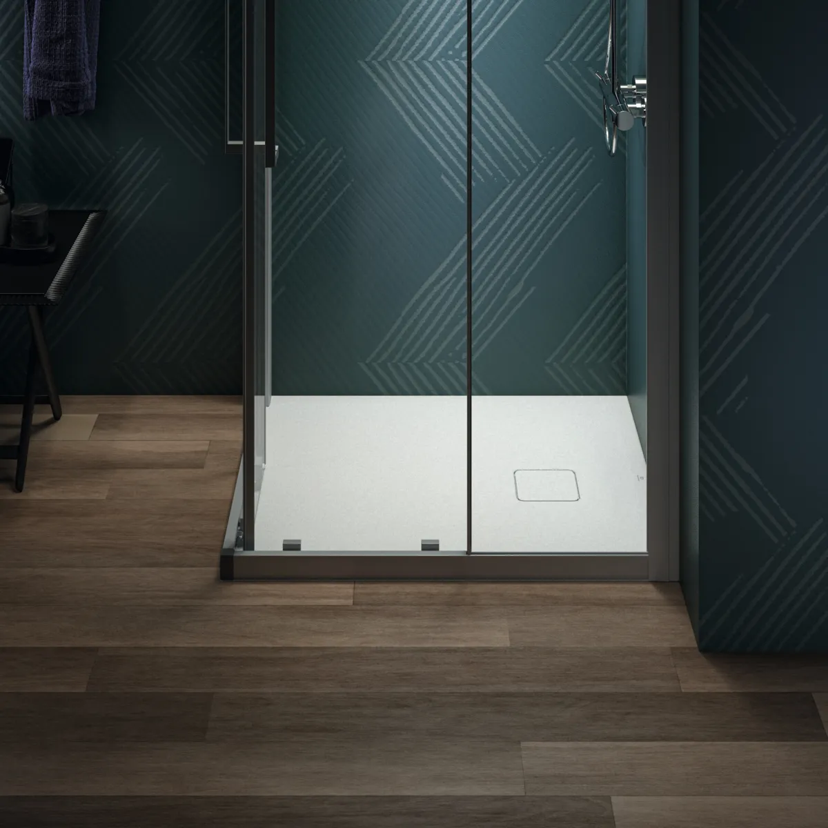 Ideal Standard Rechteck-Brausewanne Ultra Flat Evo, Seidenweiß, 900x800x35 mm, bodengleicher Einbau möglich Ideal Standard Rechteck-Brausewanne Ultra Flat Evo, Seidenweiß, 900x800x35 mm, bodengleicher Einbau möglich