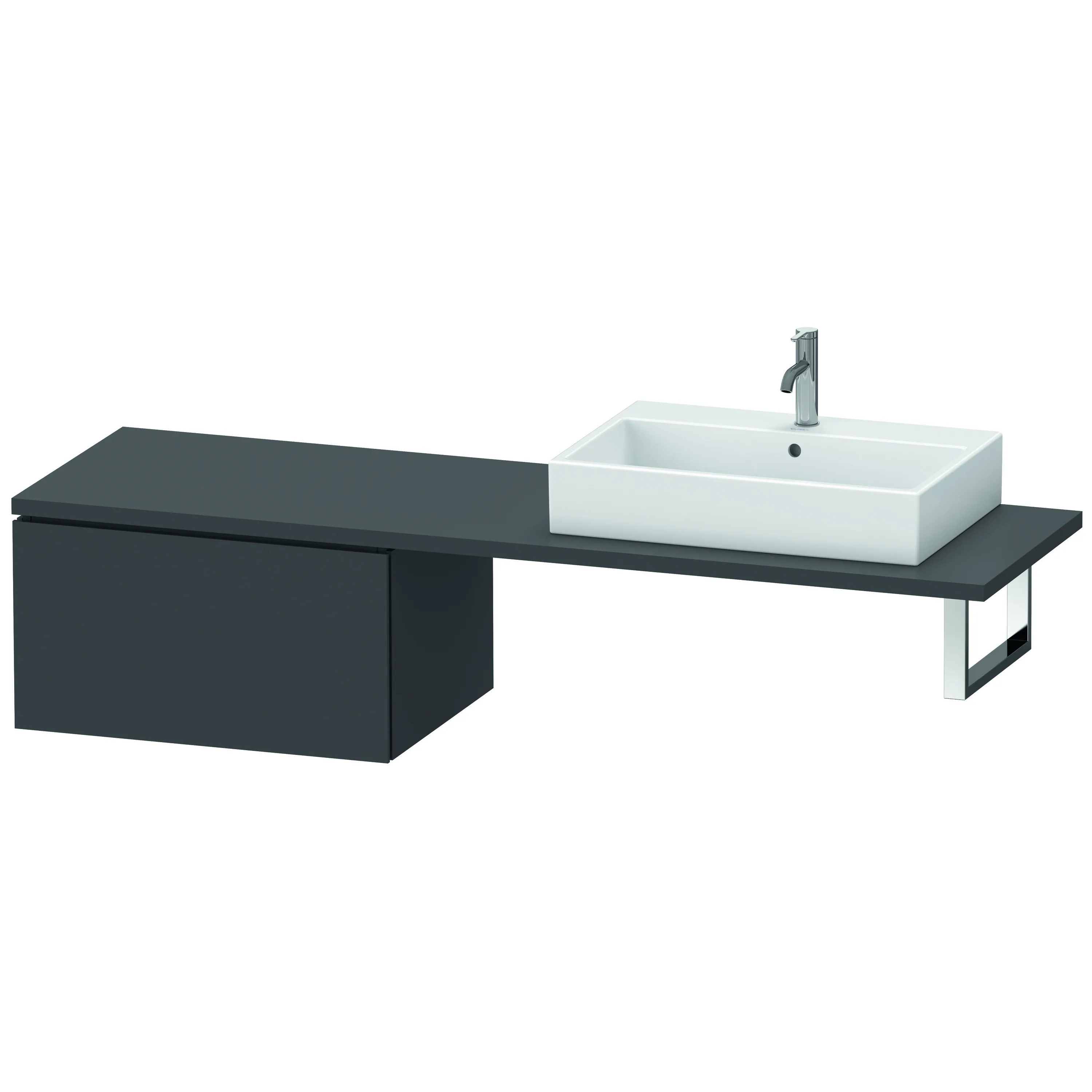 Duravit Unterschrank für Konsole „L-Cube“ 72 × 40 × 54,7 cm Graphit Matt
