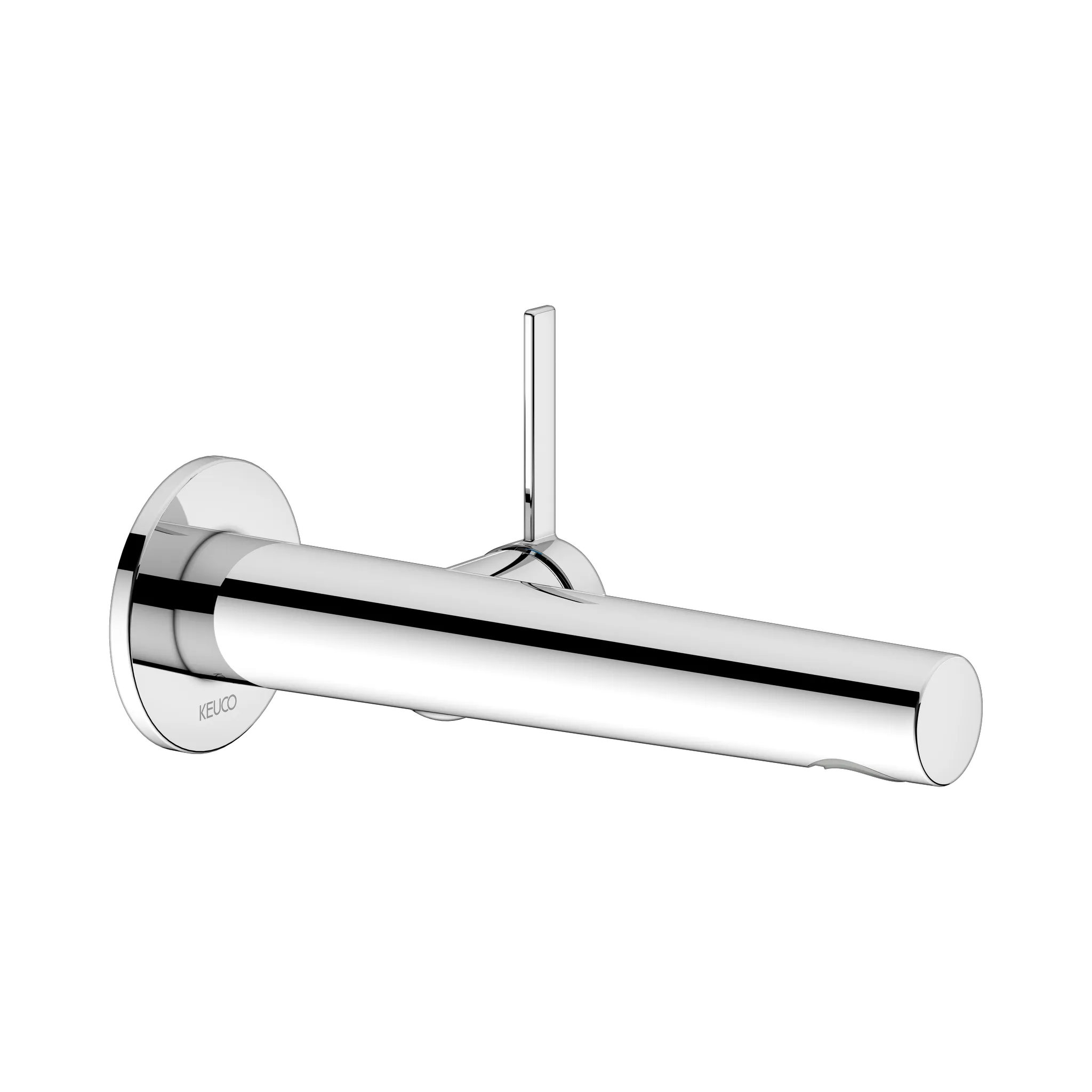 KEUCO IXMO Einhebel-Waschtischmischer Unterputz 1 Loch IXMO Pure für Wandmontage, rund Ausladung 197 mm/IXMO Pure verchromt