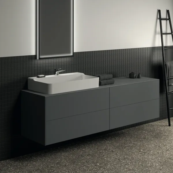 Ideal Standard Waschtischunterschrank Conca, 4 Auszüge, anthrazit Ideal Standard Waschtischunterschrank Conca, 4 Auszüge, anthrazit