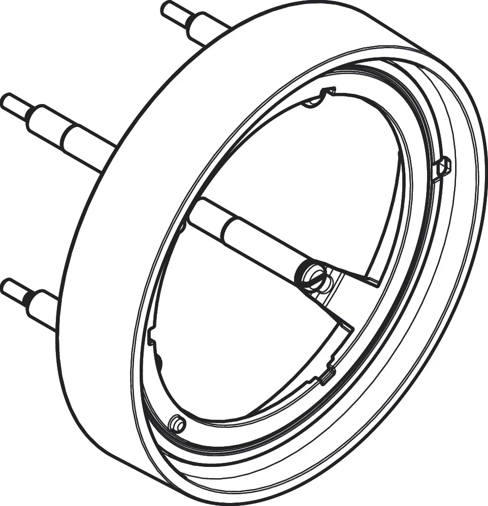 AXOR ShowerSelect ID Verlängerungsrosette rund 22 mm, Chrom