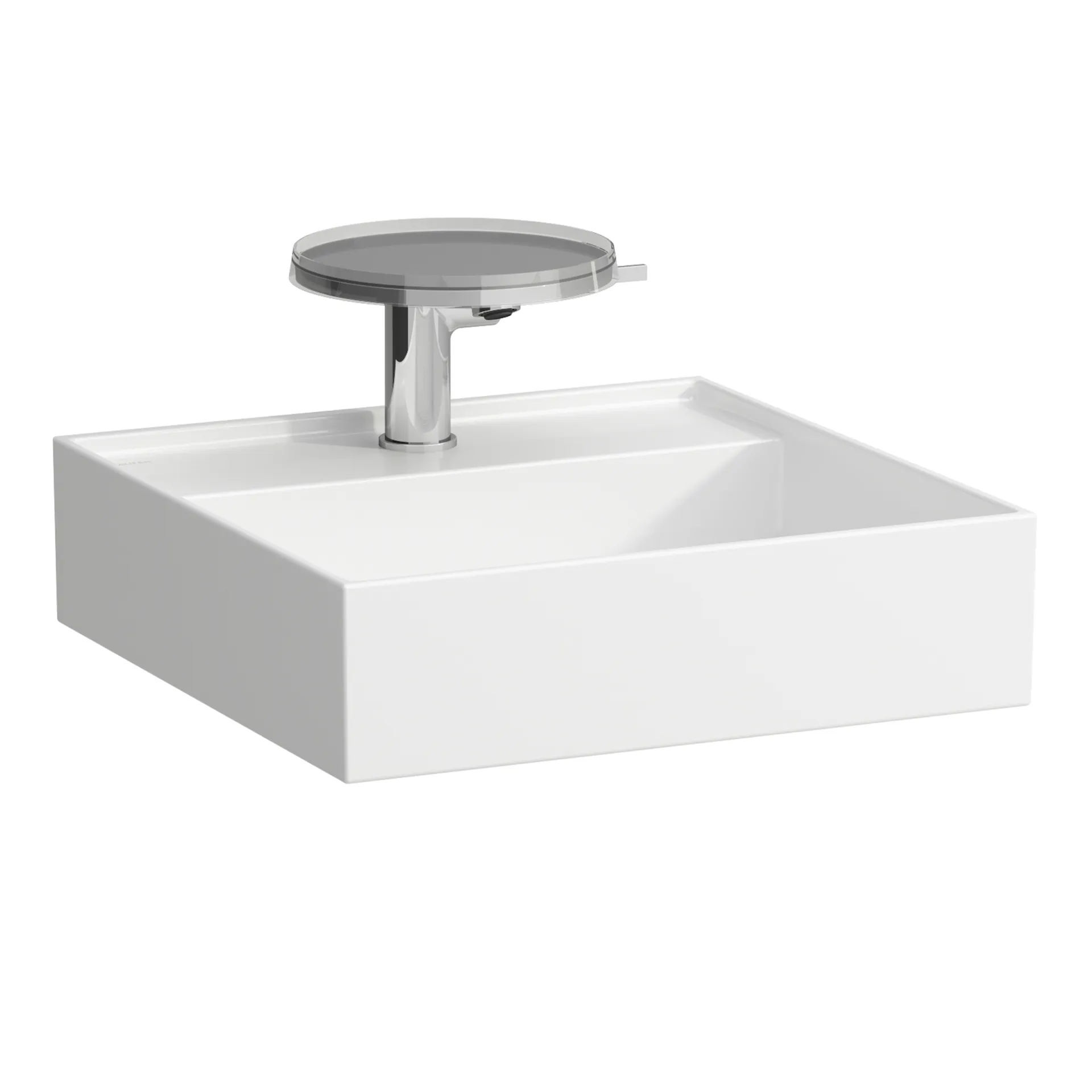 Laufen Handwaschbecken Kartell Laufen, weiβ, 460x460x150 mm, 1-Hahnloch, versteckter Ablauf Laufen Handwaschbecken Kartell Laufen, weiβ, 460x460x150 mm, 1-Hahnloch, versteckter Ablauf