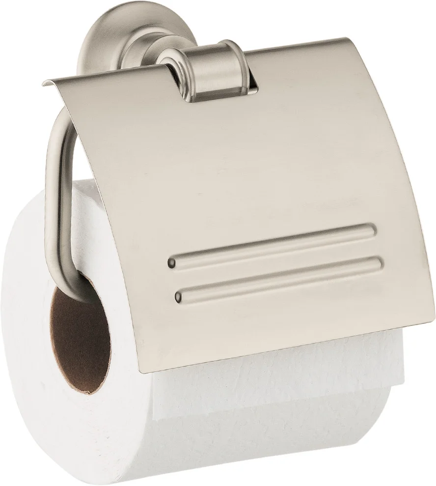 Hansgrohe AXOR Montreux Papierrollenhalter mit Deckel, Chrom, Wandmontage, Metall, verdeckte Befestigung Hansgrohe AXOR Montreux Papierrollenhalter mit Deckel, Chrom, Wandmontage, Metall, verdeckte Befestigung