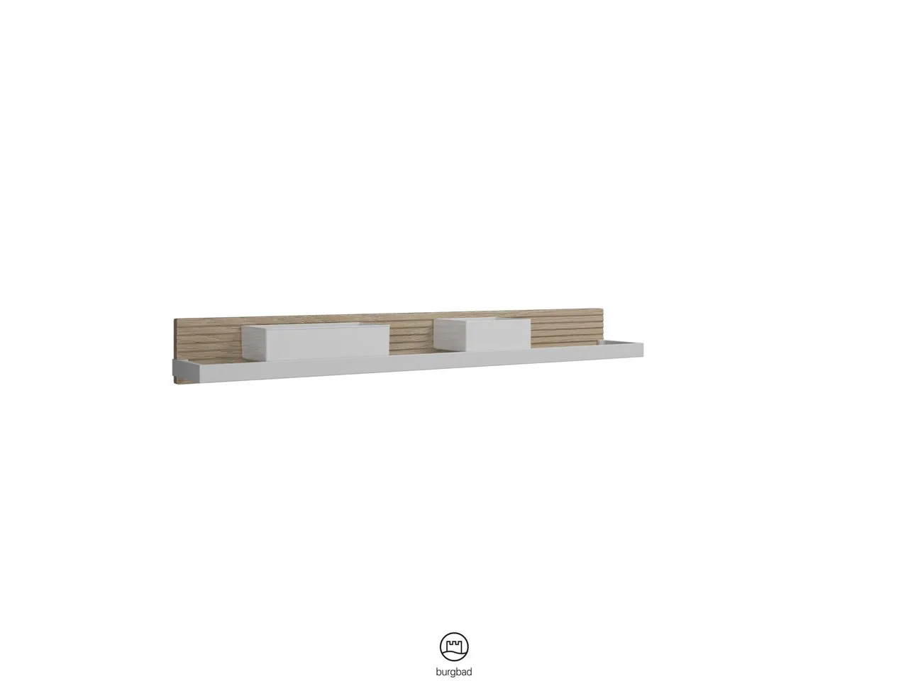 burgbad Wandpaneel „Fiumo“ in Befestigung verdeckt 1000 × 117 × 150 mm