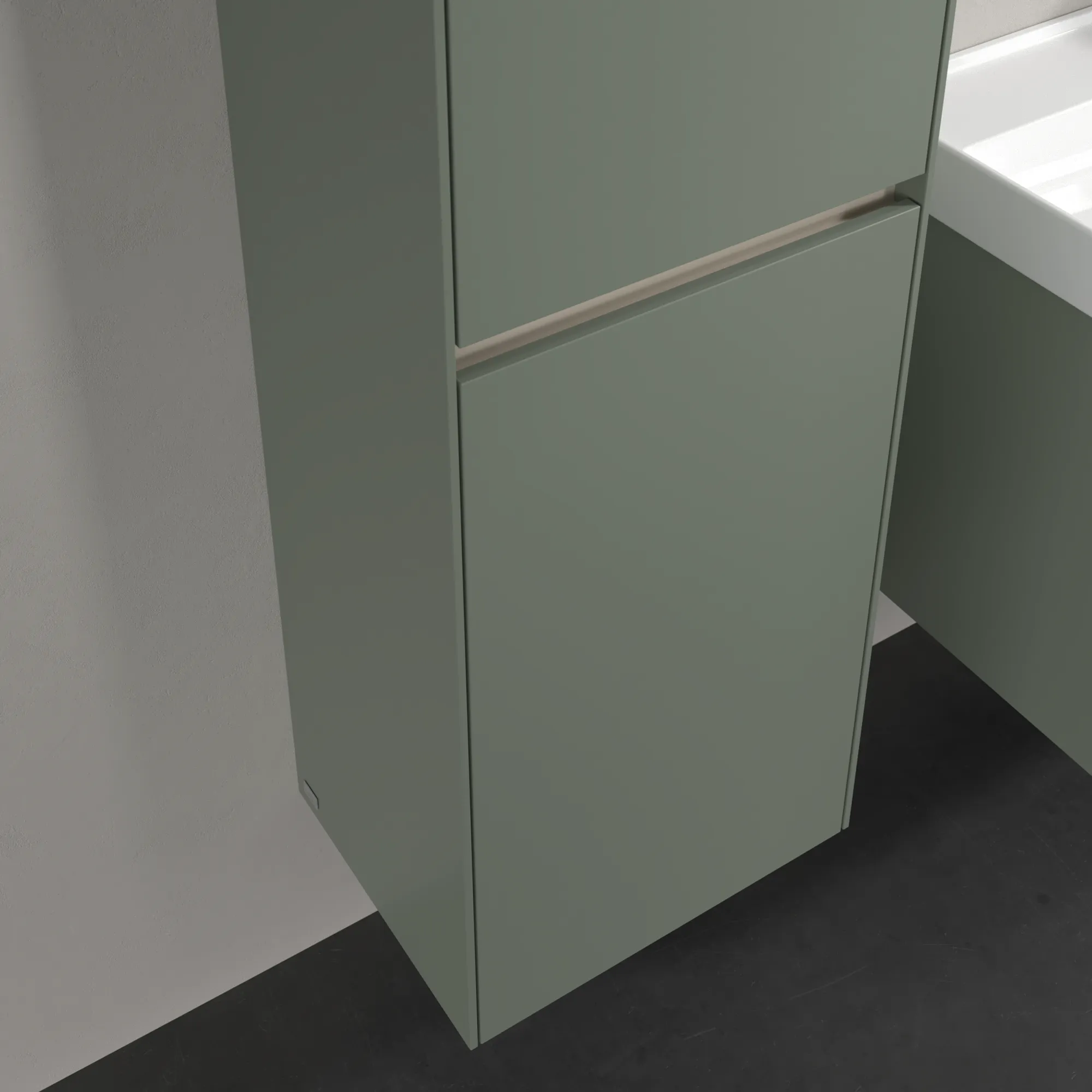 Villeroy & Boch Hochschrank mit Wäschekorb „Collaro“ 45,4 × 153,8 × 34,9 cm ohne Beleuchtung, Anschlag links, 1 Tür Villeroy & Boch Hochschrank mit Wäschekorb „Collaro“ 45,4 × 153,8 × 34,9 cm ohne Beleuchtung, Anschlag links, 1 Tür