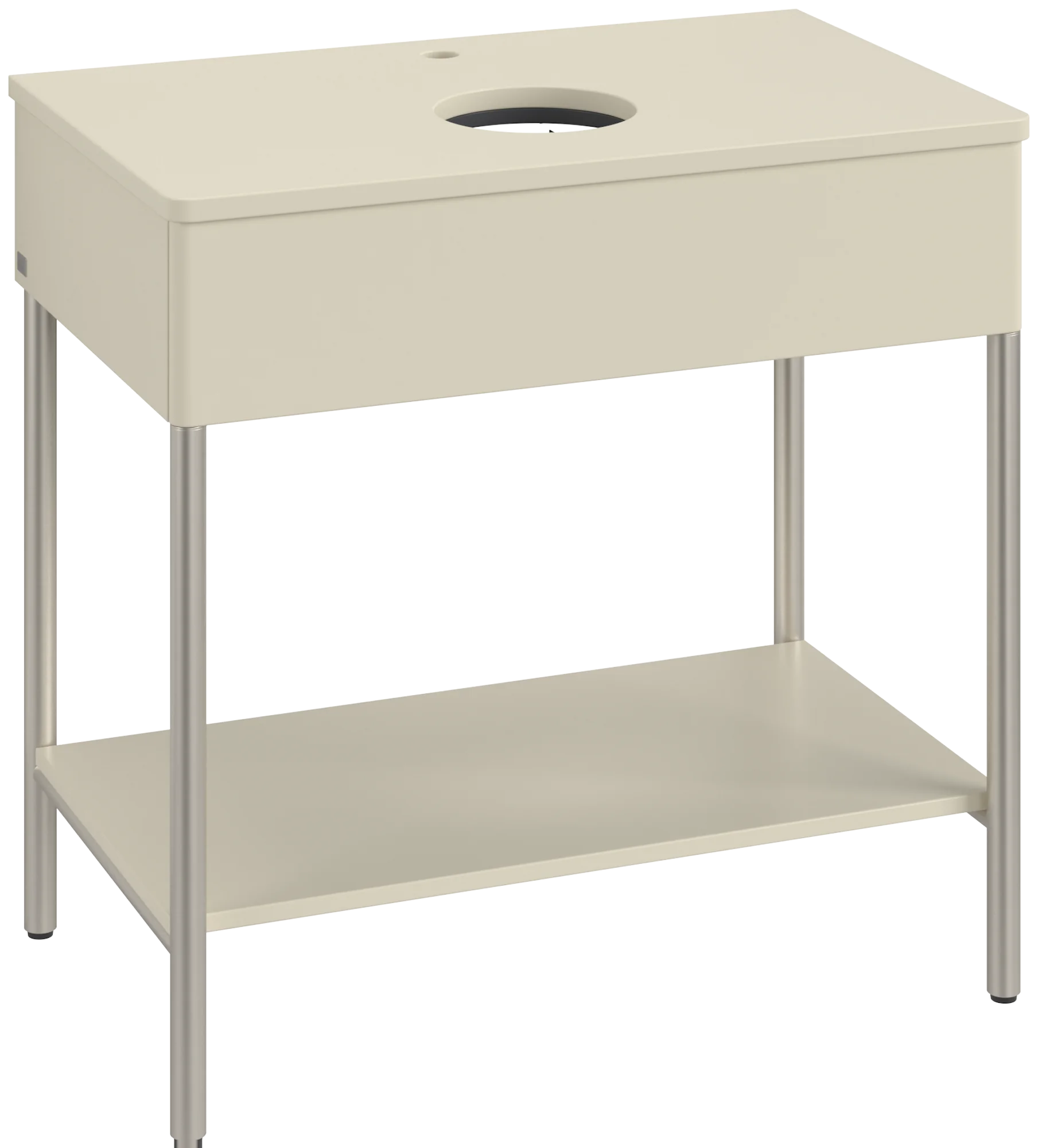 Villeroy & Boch Waschbeckenunterschrank Artis K63050, Silk Grey Matt Lacquer, 800x782x500 mm, mit Metallgestell und Push-to-open Funktion Villeroy & Boch Waschbeckenunterschrank Artis K63050, Silk Grey Matt Lacquer, 800x782x500 mm, mit Metallgestell und Push-to-open Funktion
