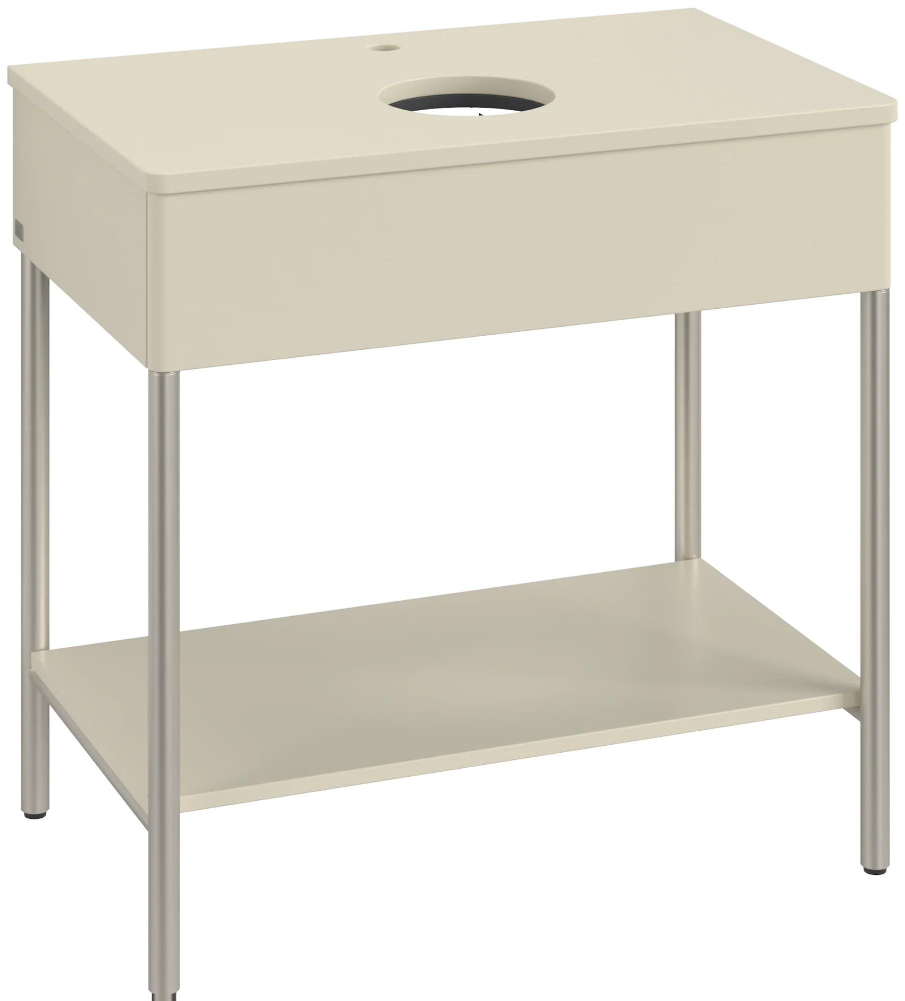 Villeroy & Boch Waschbeckenunterschrank Artis K63050, Silk Grey Matt Lacquer, 800x782x500 mm, mit Metallgestell und Push-to-open Funktion