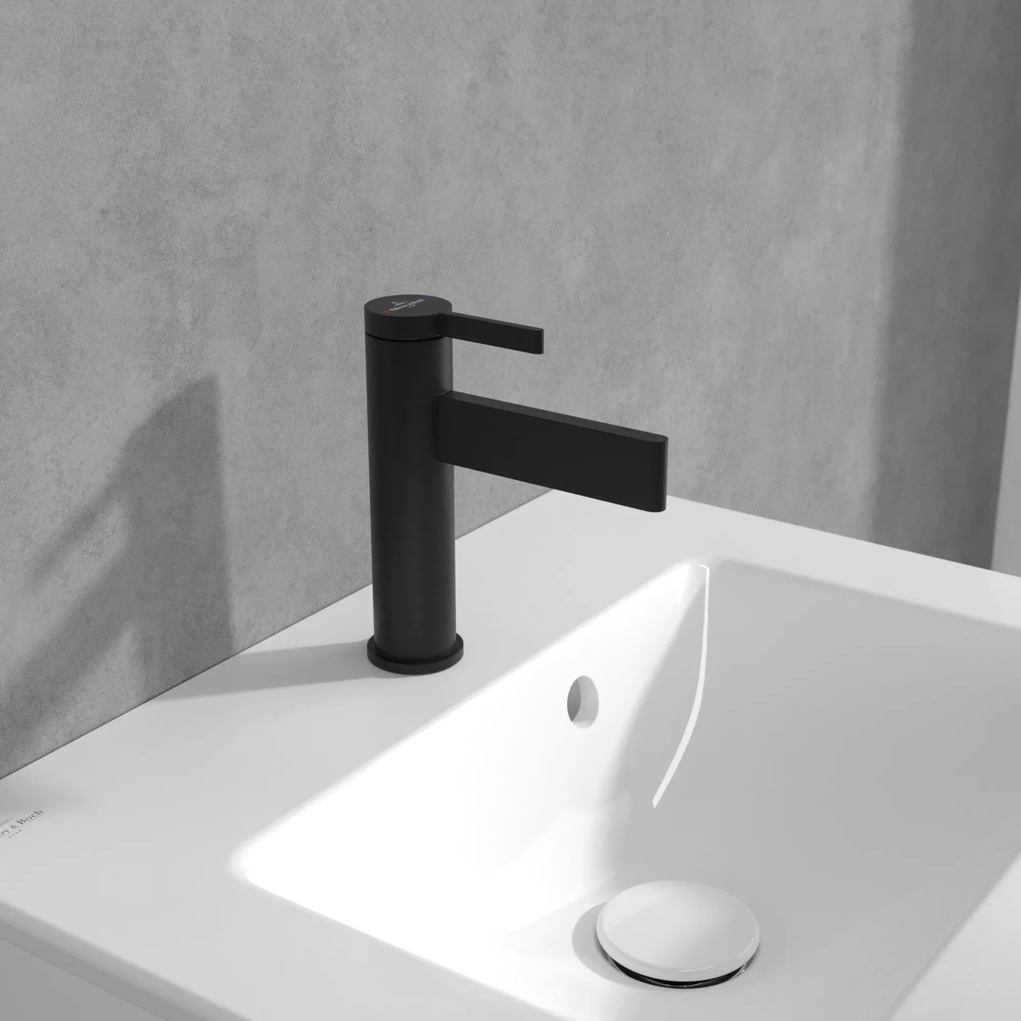Villeroy & Boch Einhebel-Waschtischarmatur Dawn, 38x149x166mm, Matt Black