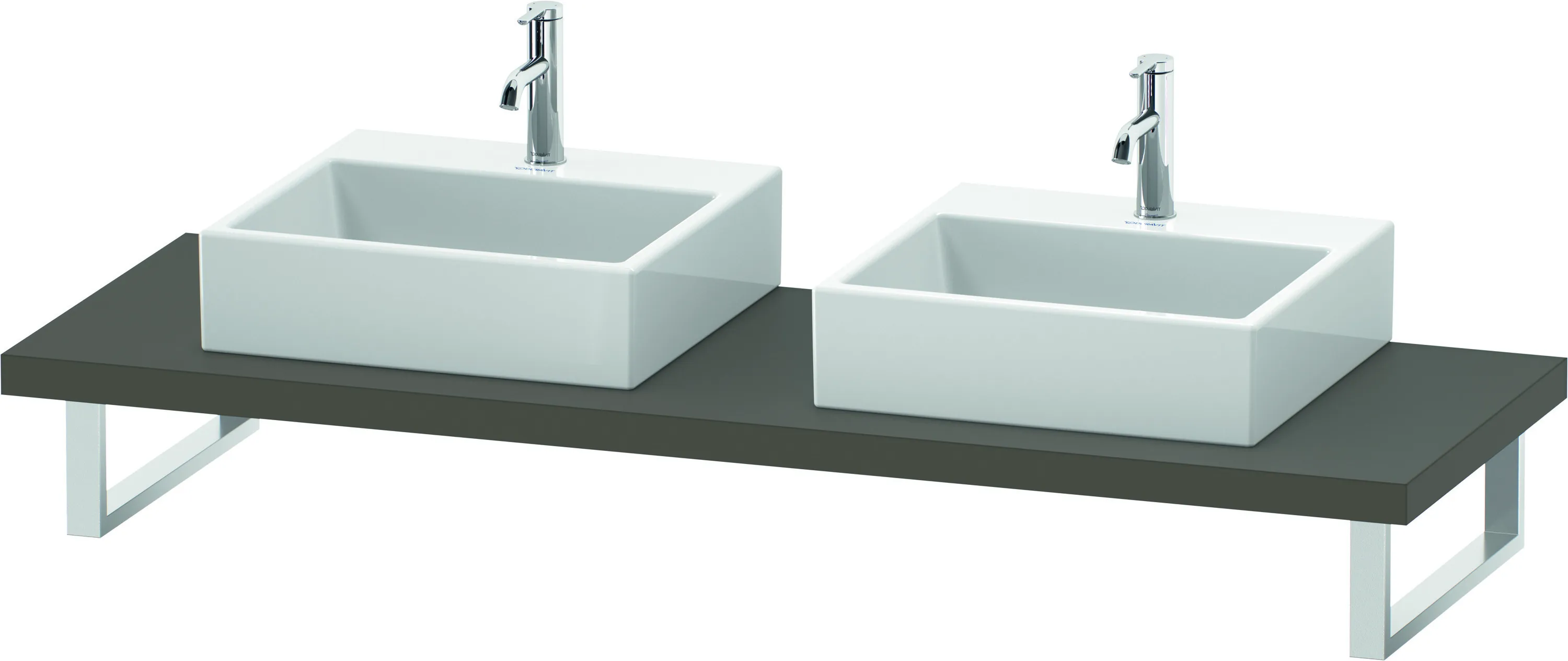 Duravit Konsole „L-Cube“ in Flannel Grey Seidenmatt Duravit Konsole „L-Cube“ in Flannel Grey Seidenmatt