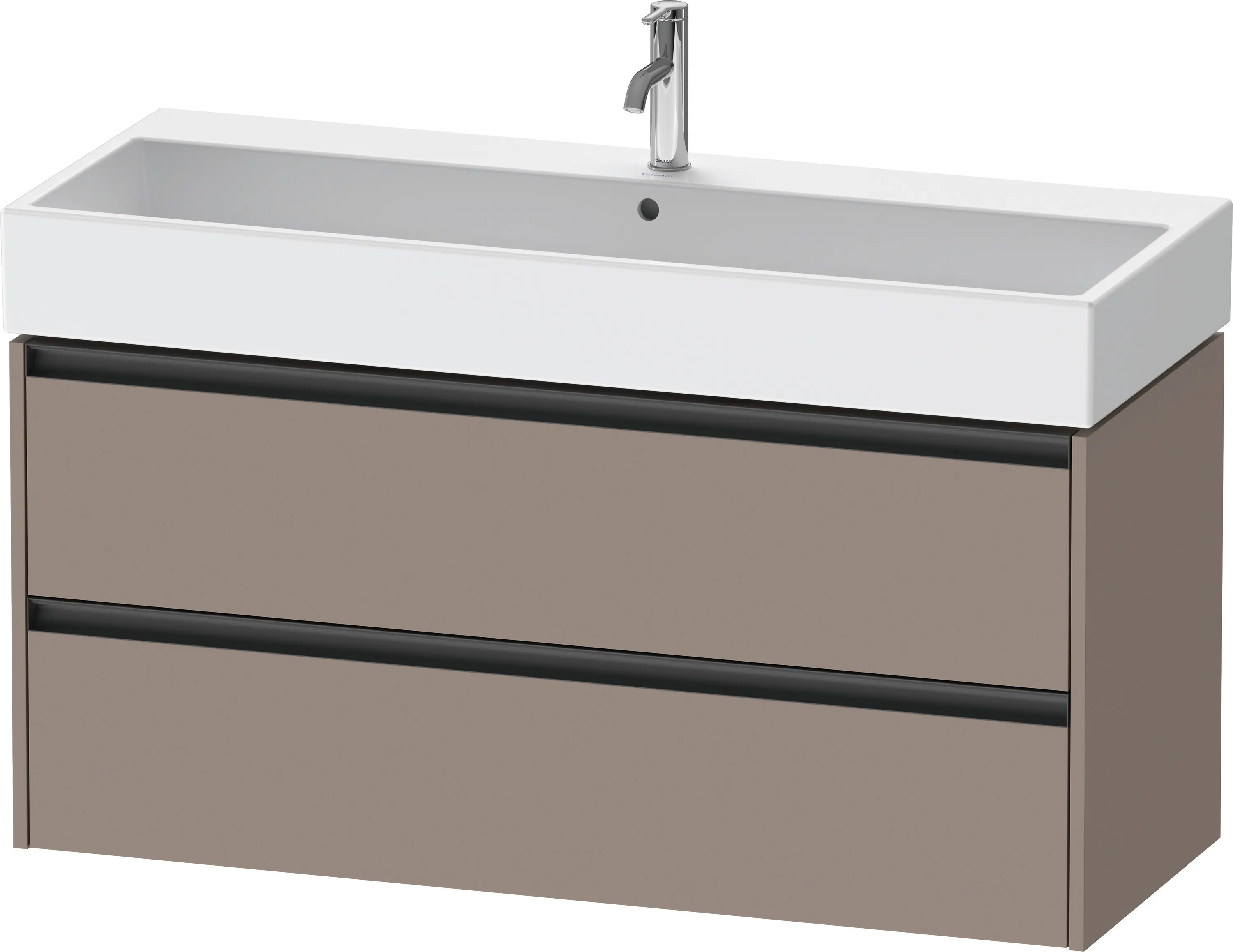Duravit Waschtischunterschrank wandhängend „Ketho.2“ 118,4 × 54,9 × 46 cm Basalt Matt Duravit Waschtischunterschrank wandhängend „Ketho.2“ 118,4 × 54,9 × 46 cm Basalt Matt