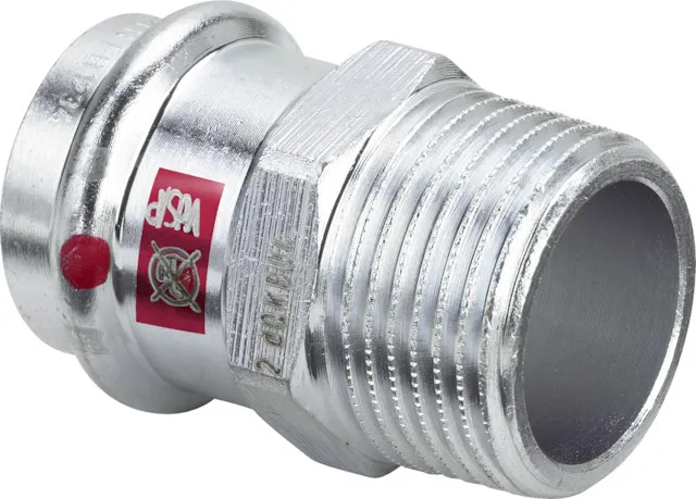 „Prestabo“ Übergangsverschraubung mit 1 Muffe und Außengewinde 12 mm × 3/8″ „Prestabo“ Übergangsverschraubung mit 1 Muffe und Außengewinde 12 mm × 3/8″