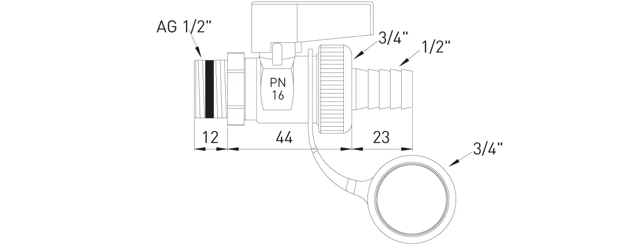 ASW HG-TEC Zubehör Heizung Kugel-KFE-Ventil selbstdichtend ½" Messing vernickelt ASW HG-TEC Zubehör Heizung Kugel-KFE-Ventil selbstdichtend ½" Messing vernickelt