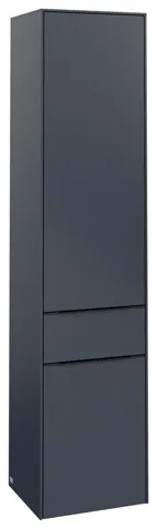 Villeroy & Boch Hochschrank mit Schublade „Subway 3.0“ 40 × 171 × 36,2 × 36,2 cm 2 Türen, 1 Auszug, 1 × fixer Fachboden, Anschlag: rechts, 3 × Glasfachboden, 2 Türen, Anschlag rechts