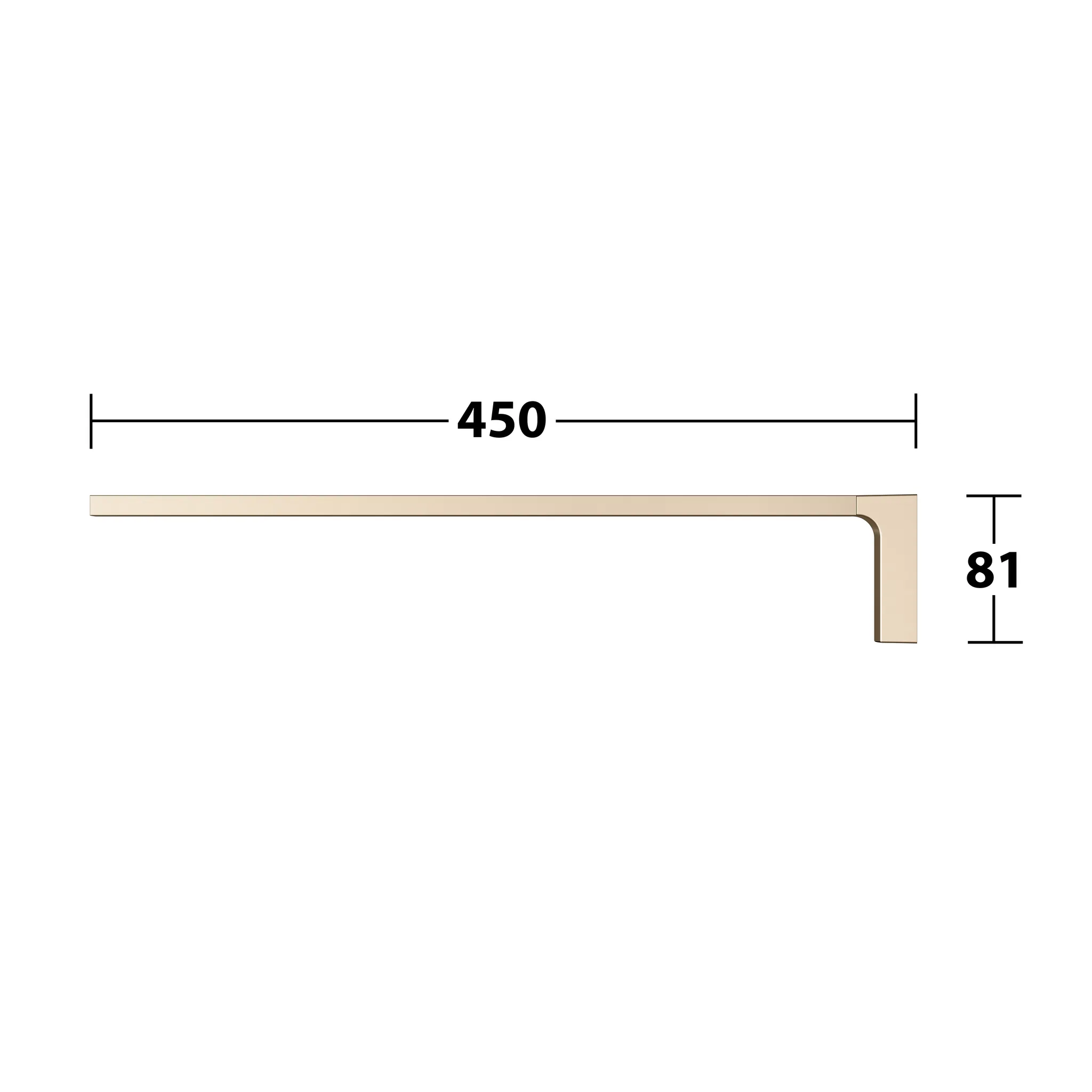 Edition 11 11120030000 Handtuchhalter 450 mm Bronze gebürstet